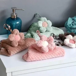 Tom Küche & Esszimmer-Schnelltrocknendes Küchentuch aus Korallenfleece mit Sonnenblumen-Design – sehr saugfähig und weich