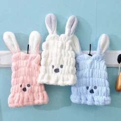 Kinder The Decor Haven Kinderwagen & Zubehör-Schnelltrocknendes Kinderhandtuch – Niedliches Hasenohren-Design