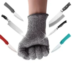 Tom Küche & Esszimmer-Schnittfeste Sicherheitshandschuhe aus Edelstahl – Arbeitshandschuhe für Küche und Metzgerei