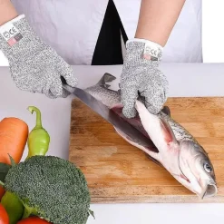 Tom Küche & Esszimmer-Schnittfeste Sicherheitshandschuhe aus Edelstahl – Arbeitshandschuhe für Küche und Metzgerei