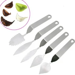 Tom Küche & Esszimmer-Schokoladenblattmesser – Fondant-Dekorationswerkzeug aus Edelstahl