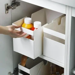 Space Savvy Küche & Esszimmer-Schrankschubladen-Organizer – Aufbewahrungsbox für das Home Office