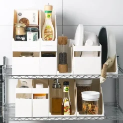 Space Savvy Küche & Esszimmer-Schrankschubladen-Organizer – Aufbewahrungsbox für das Home Office