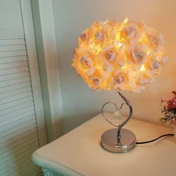 Bright Accents Beleuchtung-Schreibtischlampe aus Rosenkristall – elegante Akzentbeleuchtung für die Inneneinrichtung