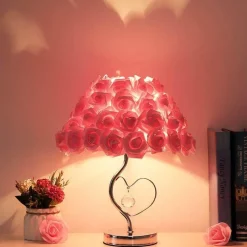 Bright Accents Beleuchtung-Schreibtischlampe aus Rosenkristall – elegante Akzentbeleuchtung für die Inneneinrichtung