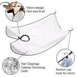 PureGlow Männerpflege|Körperpflege-Schürze zum Trimmen von Haar und Bart