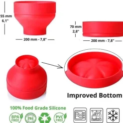 The Culinary Kit Küche & Esszimmer-Schüssel für die Mikrowellen-Popcornmaschine – Easy Home Popcorn Popper