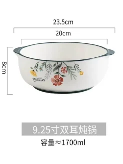 Elegance at the Table Küche & Esszimmer-Schüssel- und Tellerset aus Bone China – Elegantes Essgeschirr für Reisnudeln