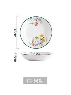 Elegance at the Table Küche & Esszimmer-Schüssel- und Tellerset aus Bone China – Elegantes Essgeschirr für Reisnudeln