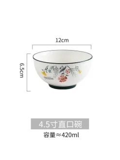 Elegance at the Table Küche & Esszimmer-Schüssel- und Tellerset aus Bone China – Elegantes Essgeschirr für Reisnudeln