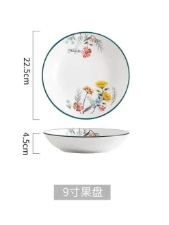 Elegance at the Table Küche & Esszimmer-Schüssel- und Tellerset aus Bone China – Elegantes Essgeschirr für Reisnudeln