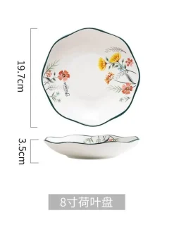 Elegance at the Table Küche & Esszimmer-Schüssel- und Tellerset aus Bone China – Elegantes Essgeschirr für Reisnudeln