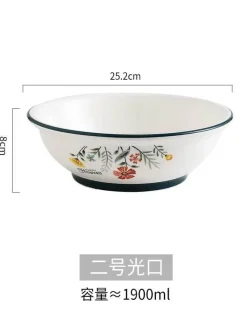 Elegance at the Table Küche & Esszimmer-Schüssel- und Tellerset aus Bone China – Elegantes Essgeschirr für Reisnudeln