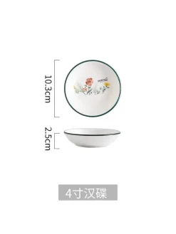 Elegance at the Table Küche & Esszimmer-Schüssel- und Tellerset aus Bone China – Elegantes Essgeschirr für Reisnudeln