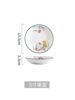 Elegance at the Table Küche & Esszimmer-Schüssel- und Tellerset aus Bone China – Elegantes Essgeschirr für Reisnudeln