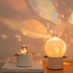 The Light Loft Beleuchtung-Schutzengel-Projektorlampe – Sternennacht-Entspannungslicht