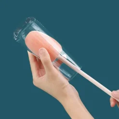 Deco Küche & Esszimmer-Schwammbürste mit langem Griff – Vertikales Reinigungswerkzeug für schwer erreichbare Bereiche