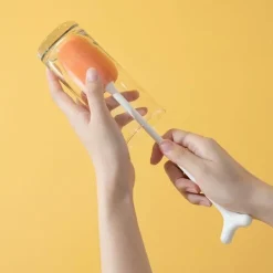 Deco Küche & Esszimmer-Schwammbürste mit langem Griff – Vertikales Reinigungswerkzeug für schwer erreichbare Bereiche