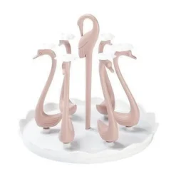 Brew Bliss Küche & Esszimmer-Schwanenglasbecher mit automatischem Abtropfsieb – Elegantes Trinkgeschirr