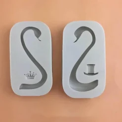 Tom Küche & Esszimmer-Schwanenhals-Silikonform mit 3D-Flügeln – Backdekorationswerkzeug