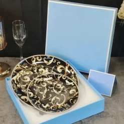 Feast u0026 Flair Küche & Esszimmer-Schwarzes Einhorn-Geschirrset – Elegantes Küchengeschirr