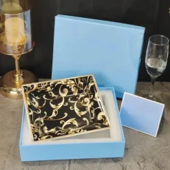 Feast u0026 Flair Küche & Esszimmer-Schwarzes Einhorn-Geschirrset – Elegantes Küchengeschirr