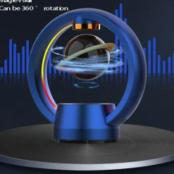 The Gilded Nest Gadgets Für Zuhause-Schwebender Bluetooth-Lautsprecher – Magnetisch schwebendes Saturn-Design