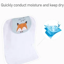 Kinder The Decor Haven Kinderwagen & Zubehör-Schweißabsorbierendes Rückentuch für Babys – Badetuch für Kleinkinder