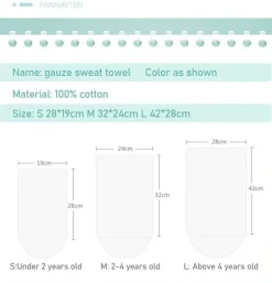 Kinder The Decor Haven Kinderwagen & Zubehör-Schweißabsorbierendes Rückentuch für Babys – Badetuch für Kleinkinder