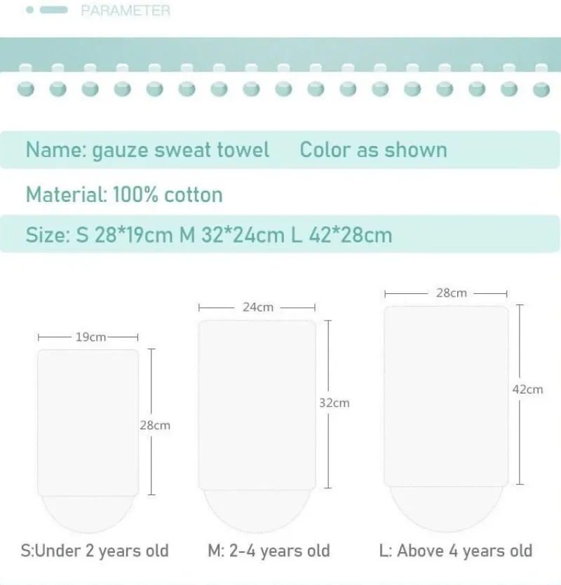 Kinder The Decor Haven Kinderwagen & Zubehör-Schweißabsorbierendes Rückentuch für Babys – Badetuch für Kleinkinder