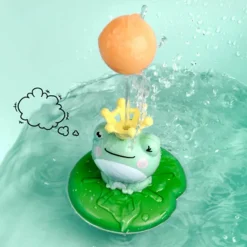 The Decor Haven Babyspielzeug-Schwimmender Froschsprinkler – rotierendes Wasserspielzeug für Kinder