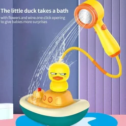 The Decor Haven Babyspielzeug-Schwimmendes Sprinkler-Badespielzeug in Entenform – lustiges Wasserspiel für Kinder