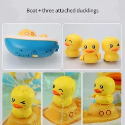 The Decor Haven Babyspielzeug-Schwimmendes Sprinkler-Badespielzeug in Entenform – lustiges Wasserspiel für Kinder