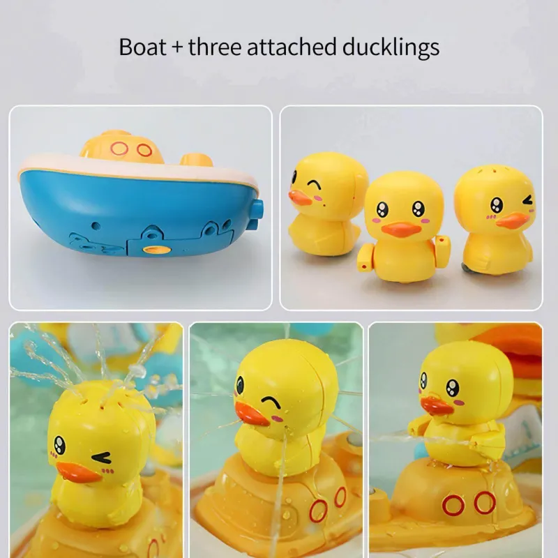 The Decor Haven Babyspielzeug-Schwimmendes Sprinkler-Badespielzeug in Entenform – lustiges Wasserspiel für Kinder