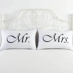 Cozy Haven Bettzeug-Süße Kissenbezüge für Paarbettwäsche – Schlafzimmerdekor mit Liebesthema