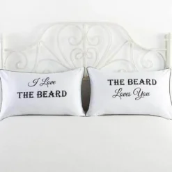 Cozy Haven Bettzeug-Süße Kissenbezüge für Paarbettwäsche – Schlafzimmerdekor mit Liebesthema