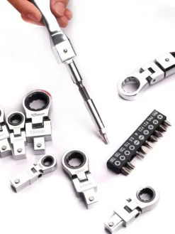 The Outdoor Vault Heimwerkzeuge|Outdoor & Garten-Sechskant-Ratschen-Steckschlüsselsatz – Vielseitiger Werkzeugsatz