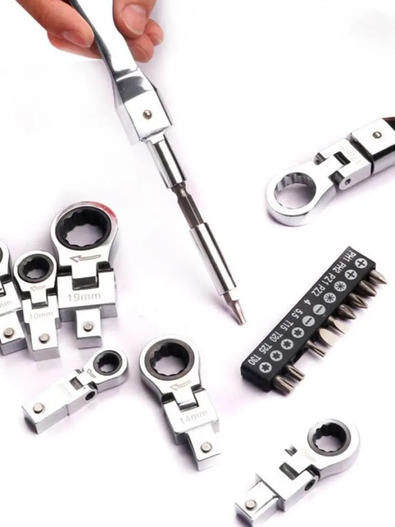 The Outdoor Vault Heimwerkzeuge|Outdoor & Garten-Sechskant-Ratschen-Steckschlüsselsatz – Vielseitiger Werkzeugsatz