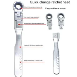 The Outdoor Vault Heimwerkzeuge|Outdoor & Garten-Sechskant-Ratschen-Steckschlüsselsatz – Vielseitiger Werkzeugsatz