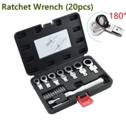 The Outdoor Vault Heimwerkzeuge|Outdoor & Garten-Sechskant-Ratschen-Steckschlüsselsatz – Vielseitiger Werkzeugsatz