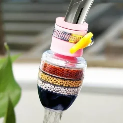 The Cozy Mug Küche & Esszimmer-Sechsschichtiger Wasserhahn-Wasserreiniger – Fortschrittliches Steinfiltersystem