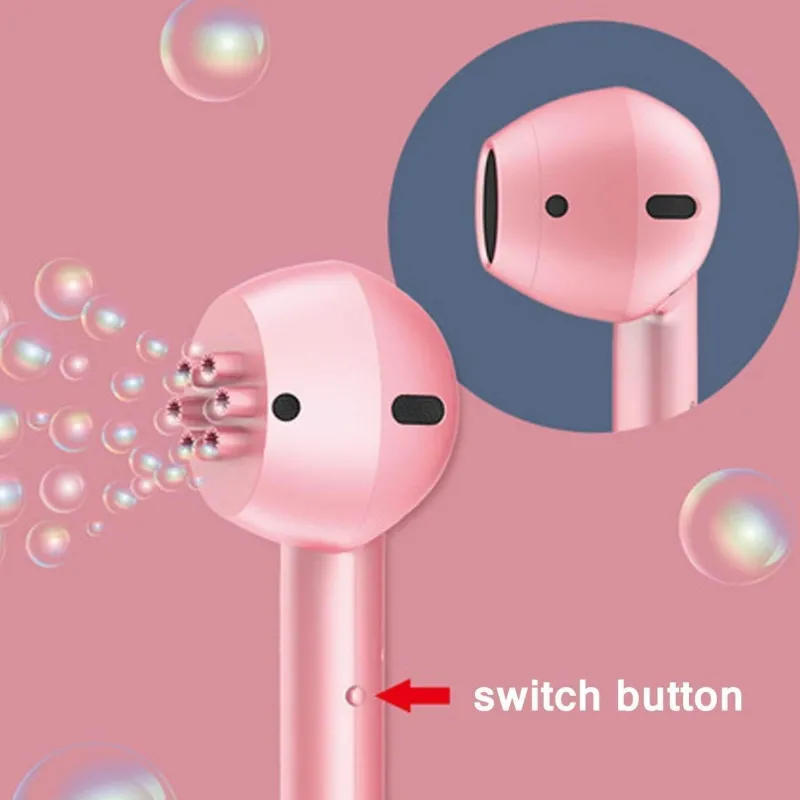 The Decor Haven Babyspielzeug-Seifenblasen-Spielzeug – Kreatives automatisches Kopfhörer-Design