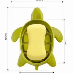 The Blissful Bath Badezimmer-Seifenhalter mit Meeresschildkröte - Rutschfestes Badezimmerzubehör