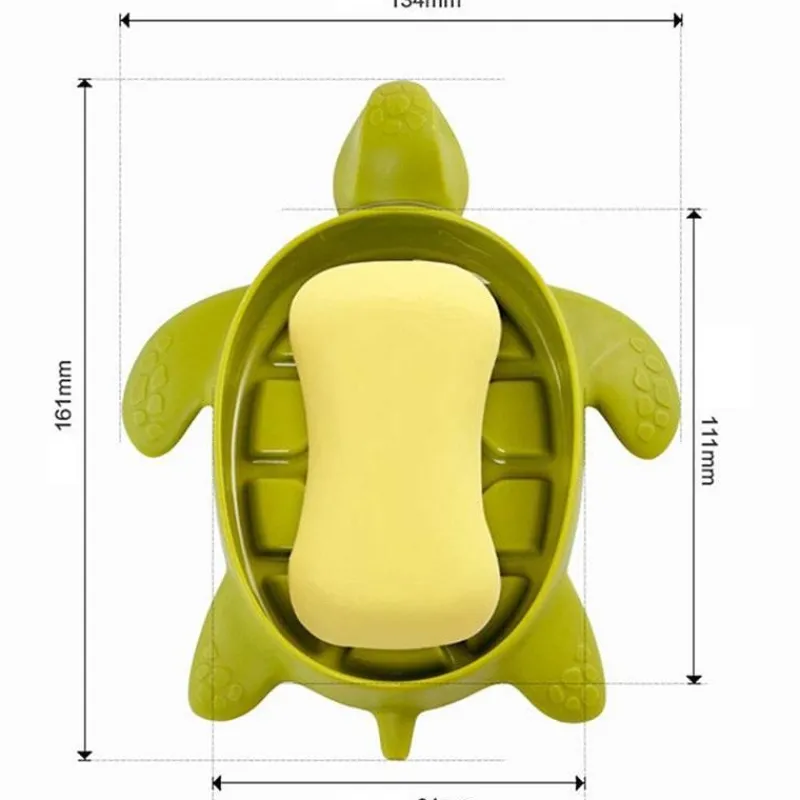 The Blissful Bath Badezimmer-Seifenhalter mit Meeresschildkröte - Rutschfestes Badezimmerzubehör
