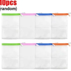 The Blissful Bath Küche & Esszimmer|Badezimmer-Seifen-Organizer-Taschen aus Netzstoff – 10er-Pack Aufbewahrungslösungen für Zuhause und unterwegs