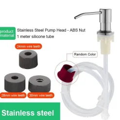 Cozy Living Gadgets Für Zuhause|Möbel-Seifenspender-Set für die Küchenspüle – Integrierte Flüssiglösung