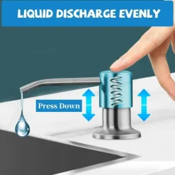Cozy Living Gadgets Für Zuhause|Möbel-Seifenspender-Set für die Küchenspüle – Integrierte Flüssiglösung