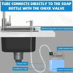 Cozy Living Gadgets Für Zuhause|Möbel-Seifenspender-Set für die Küchenspüle – Integrierte Flüssiglösung