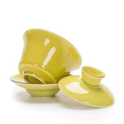 Plates u0026 More Küche & Esszimmer-Seladon-Kung-Fu-Teeset – 140 ml Gaiwan für Pu-Erh-Tee