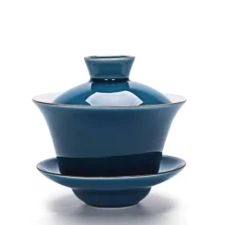 Plates u0026 More Küche & Esszimmer-Seladon-Kung-Fu-Teeset – 140 ml Gaiwan für Pu-Erh-Tee